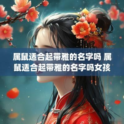 属鼠适合起带雅的名字吗 属鼠适合起带雅的名字吗女孩