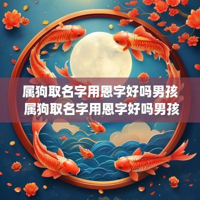 属狗取名字用恩字好吗男孩 属狗取名字用恩字好吗男孩子
