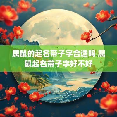 属鼠的起名带子字合适吗 属鼠起名带子字好不好 属鼠的起名带子字合适吗 属鼠起名带子字好不好