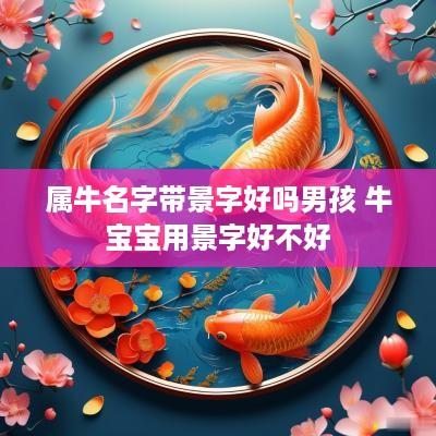 属牛名字带景字好吗男孩 牛宝宝用景字好不好