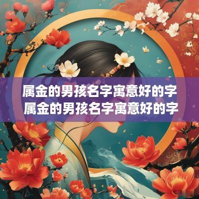 属金的男孩名字寓意好的字 属金的男孩名字寓意好的字周瑞琒