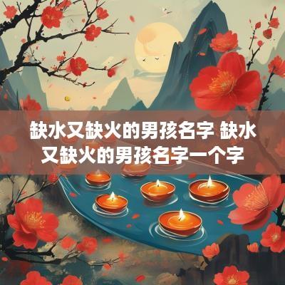 缺水又缺火的男孩名字 缺水又缺火的男孩名字一个字
