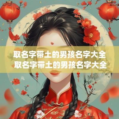 取名字带土的男孩名字大全 取名字带土的男孩名字大全集
