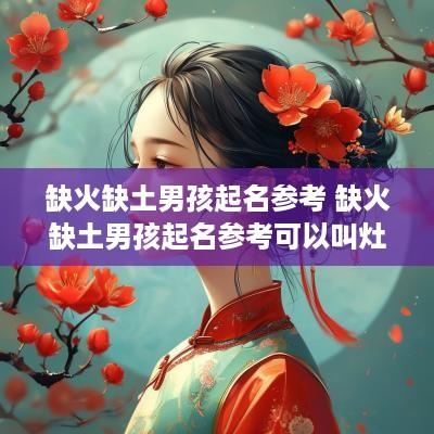 缺火缺土男孩起名参考 缺火缺土男孩起名参考可以叫灶吗?