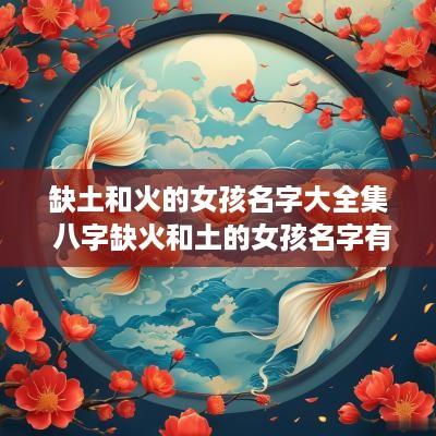 缺土和火的女孩名字大全集 八字缺火和土的女孩名字有哪些