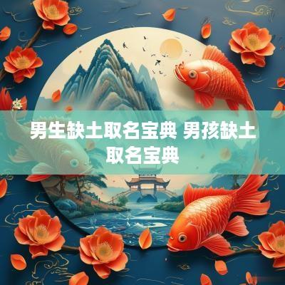 男生缺土取名宝典 男孩缺土取名宝典