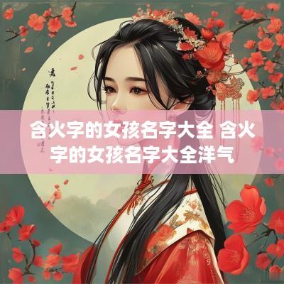 含火字的女孩名字大全 含火字的女孩名字大全洋气