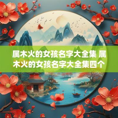 属木火的女孩名字大全集 属木火的女孩名字大全集四个字