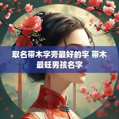 取名带木字旁最好的字 带木最旺男孩名字