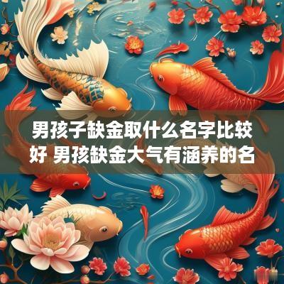 男孩子缺金取什么名字比较好 男孩缺金大气有涵养的名字