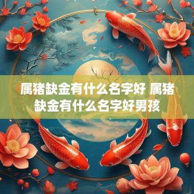 属猪缺金有什么名字好 属猪缺金有什么名字好男孩