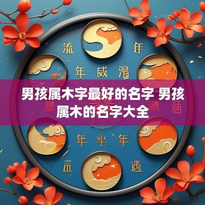 男孩属木字最好的名字 男孩属木的名字大全