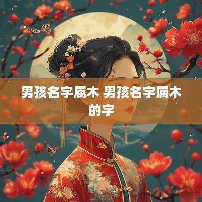 男孩名字属木 男孩名字属木的字