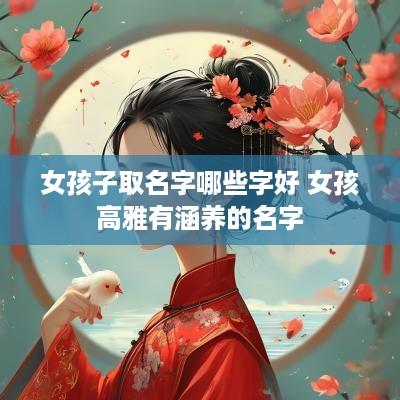 女孩子取名字哪些字好 女孩高雅有涵养的名字
