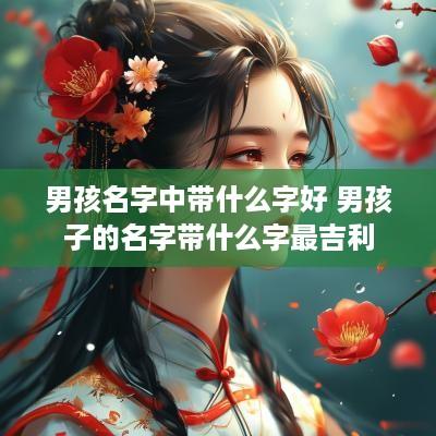男孩名字中带什么字好 男孩子的名字带什么字最吉利