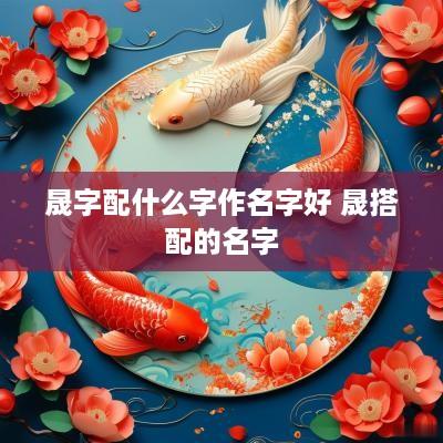 晟字配什么字作名字好 晟搭配的名字