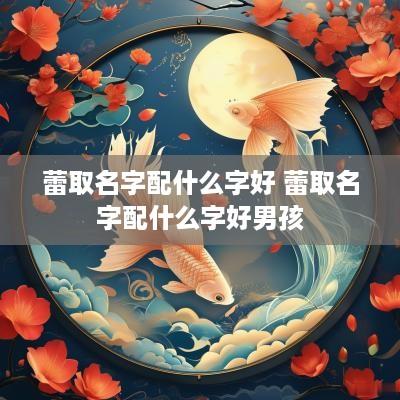 蕾取名字配什么字好 蕾取名字配什么字好男孩