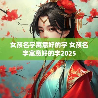 女孩名字寓意好的字 女孩名字寓意好的字2025