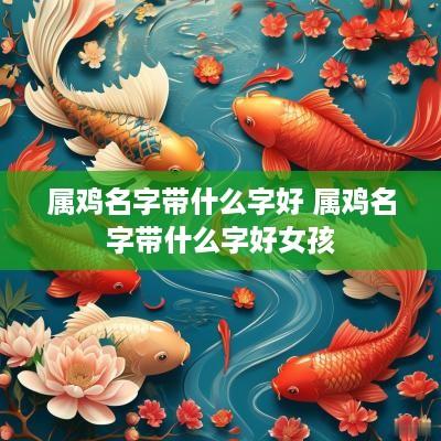 属鸡名字带什么字好 属鸡名字带什么字好女孩