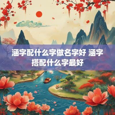 涵字配什么字做名字好 涵字搭配什么字最好