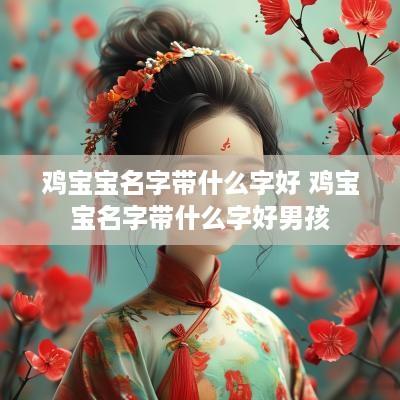 鸡宝宝名字带什么字好 鸡宝宝名字带什么字好男孩