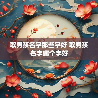 取男孩名字那些字好 取男孩名字哪个字好