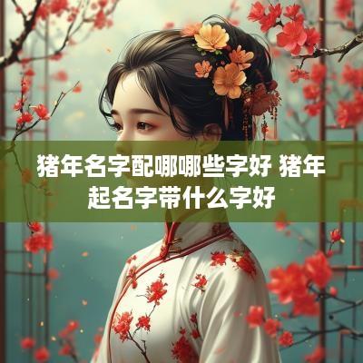 猪年名字配哪哪些字好 猪年起名字带什么字好