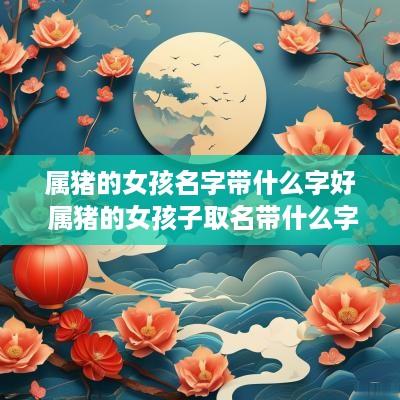 属猪的女孩名字带什么字好 属猪的女孩子取名带什么字好