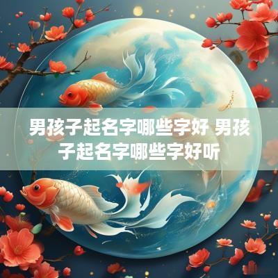 男孩子起名字哪些字好 男孩子起名字哪些字好听