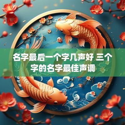 名字最后一个字几声好 三个字的名字最佳声调