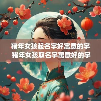 猪年女孩起名字好寓意的字 猪年女孩取名字寓意好的字