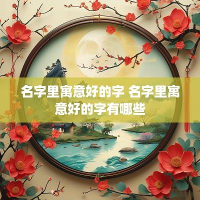 名字里寓意好的字 名字里寓意好的字有哪些