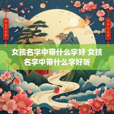 女孩名字中带什么字好 女孩名字中带什么字好听