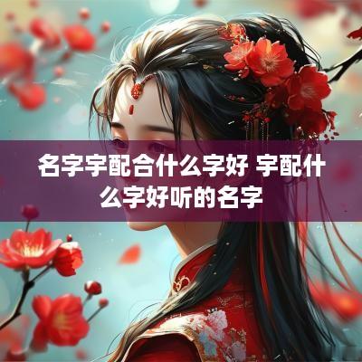名字宇配合什么字好 宇配什么字好听的名字