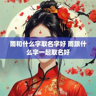 雨和什么字取名字好 雨跟什么字一起取名好
