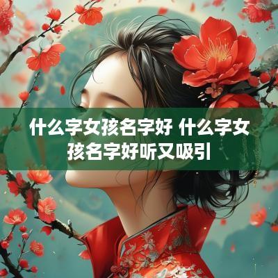 什么字女孩名字好 什么字女孩名字好听又吸引
