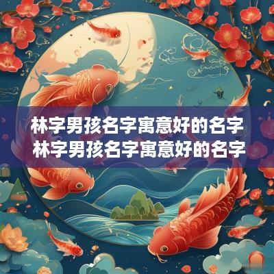 林字男孩名字寓意好的名字 林字男孩名字寓意好的名字大全