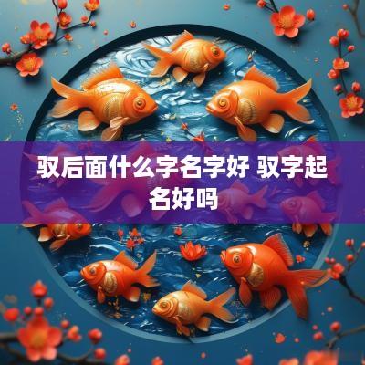 驭后面什么字名字好 驭字起名好吗