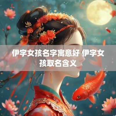伊字女孩名字寓意好 伊字女孩取名含义