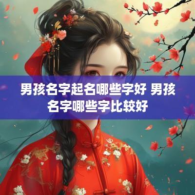 男孩名字起名哪些字好 男孩名字哪些字比较好