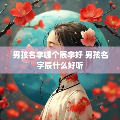 男孩名字哪个辰字好 男孩名字辰什么好听