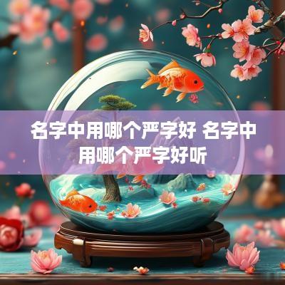 名字中用哪个严字好 名字中用哪个严字好听