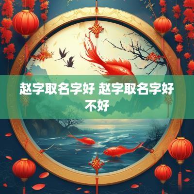赵字取名字好 赵字取名字好不好