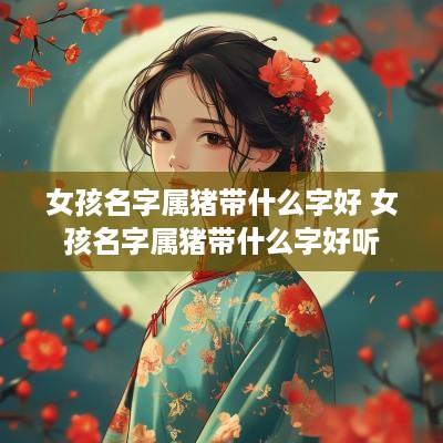 女孩名字属猪带什么字好 女孩名字属猪带什么字好听
