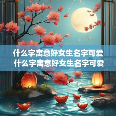 什么字寓意好女生名字可爱 什么字寓意好女生名字可爱洋气