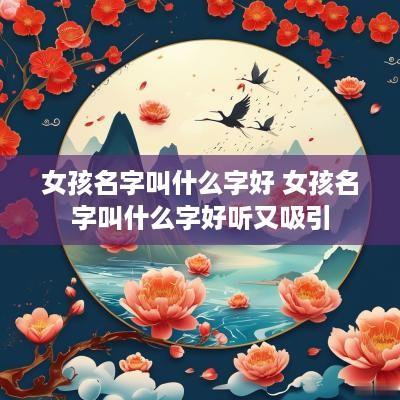 女孩名字叫什么字好 女孩名字叫什么字好听又吸引