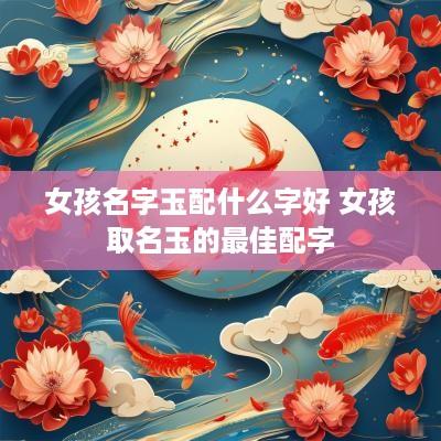 女孩名字玉配什么字好 女孩取名玉的最佳配字