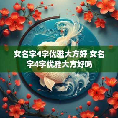 女名字4字优雅大方好 女名字4字优雅大方好吗