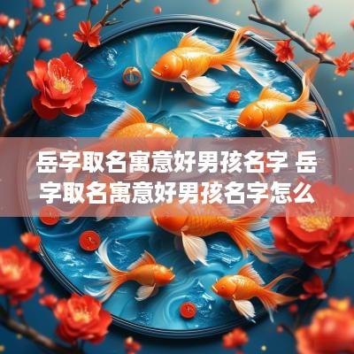 岳字取名寓意好男孩名字 岳字取名寓意好男孩名字怎么取