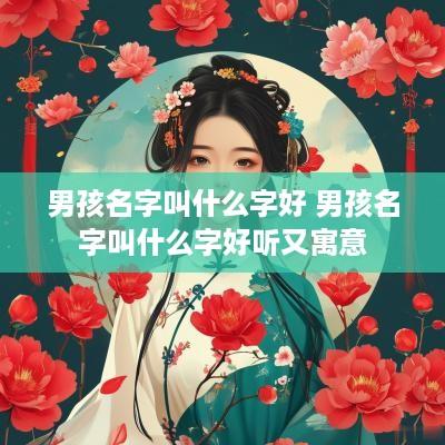 男孩名字叫什么字好 男孩名字叫什么字好听又寓意